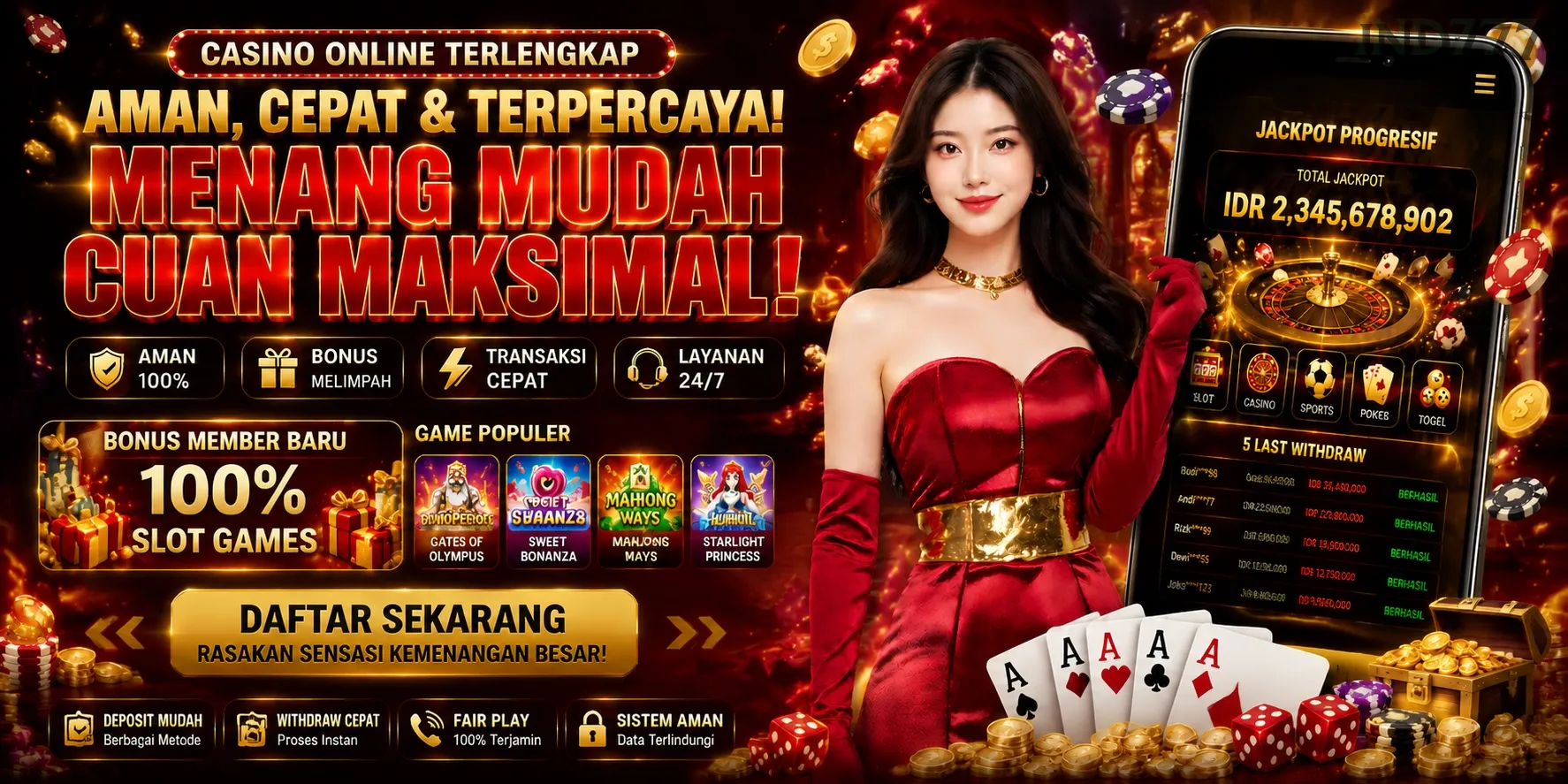 Ikon aplikasi ind777 resmi